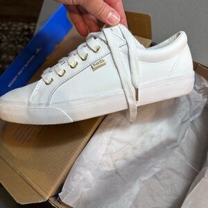 Keds Women's White Leather Sneakers